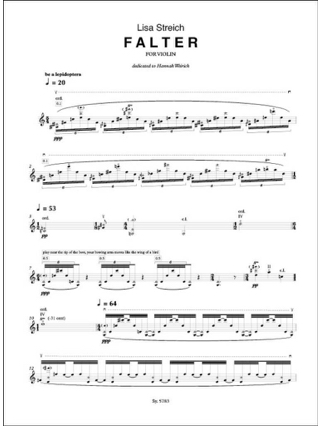 Falter - lisa Streich - Partition